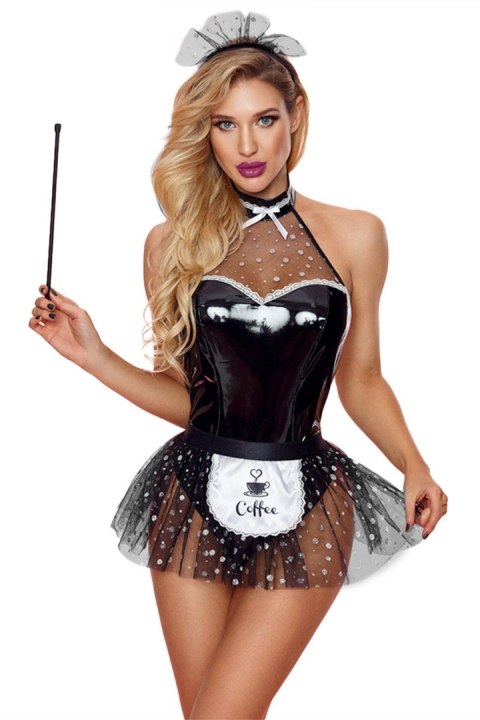 SOUBRETTE OUTFIT 4 PCS BLACK TU S/M SOUBRETTE OUTFIT 4 PCS BLACK TU S/M