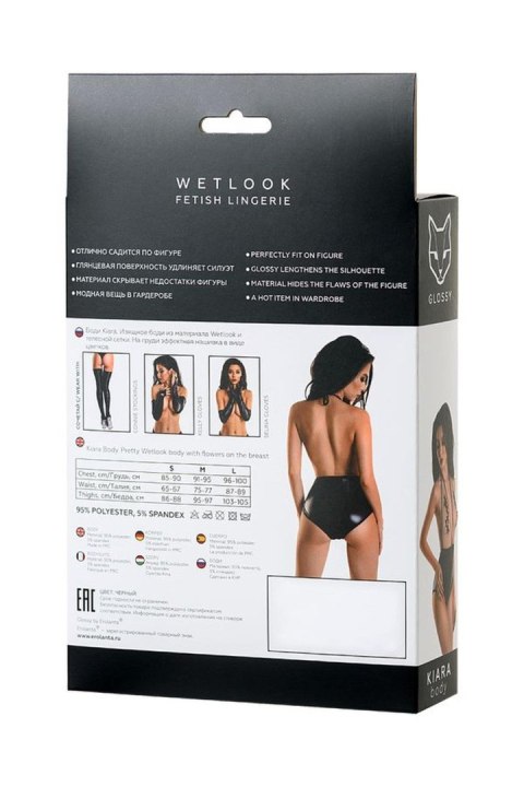 Wetlook body dress KIARA - black L Wetlook body dress KIARA - black L