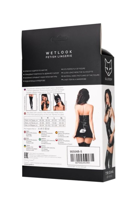Wetlook dress Trisha - black S Wetlook dress Trisha - black S