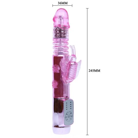 BAILE - THROBBING BUTTERFLY, 12 vibration functions 4 rotation functions Thrusting