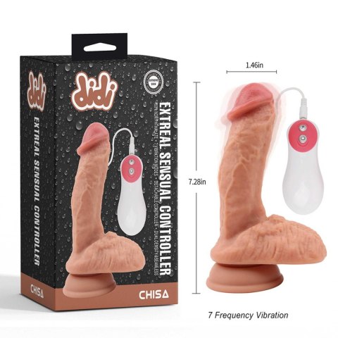 Extreal Sensual Controller Vibrating Dildo Flesh Extreal Sensual Controller Vibrating Dildo Flesh