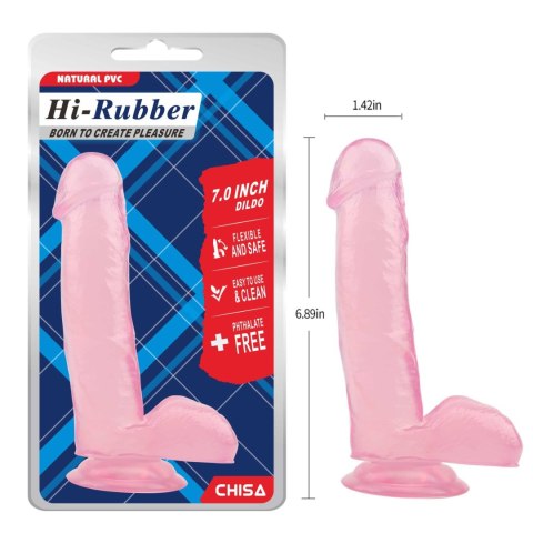 7.0 Inch Dildo-Pink 7.0 Inch Dildo-Pink