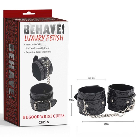 Behave! Be good Wrist Cuffs Behave! Be good Wrist Cuffs