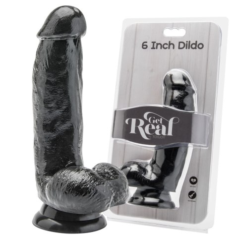 Dildo Get Real Black 6'' Dildo Get Real Black 6''