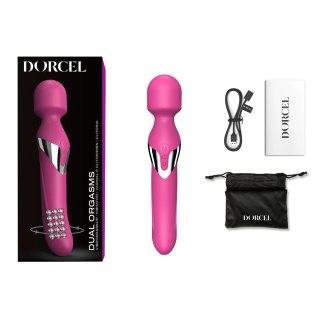 Wibrator dwustronny z rotacją. Mocny. Masażer .Dual Orgasms magenta