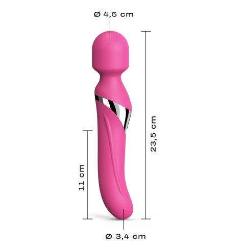 Wibrator dwustronny z rotacją. Mocny. Masażer .Dual Orgasms magenta Wibrator dwustronny z rotacją. Mocny. Masażer .Dual Orgasms magenta