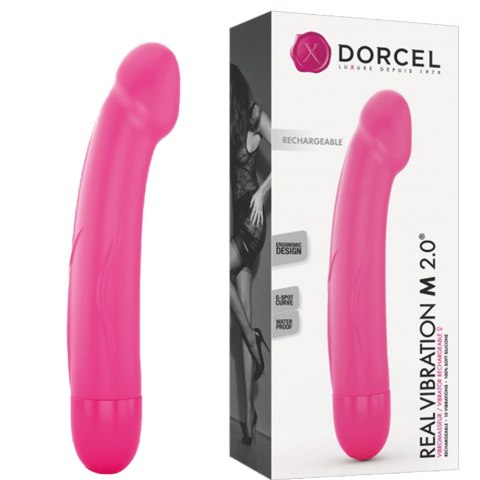 Wibrator wysokiej jakości. Mocny. Real Vibration M 2.0 magenta USB Wibrator wysokiej jakości. Mocny. Real Vibration M 2.0 magenta USB