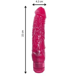Wibrator żelowy, duży, gruby, elastyczny. Jelly Boy.