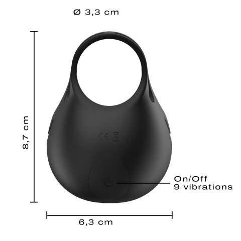 Stymulator na penisa i jądra z wibracjami Fun Bag
