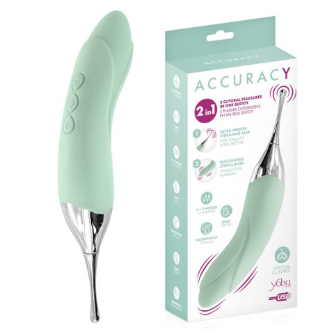 Wibrator dwustronny Accuracy 2in1 green