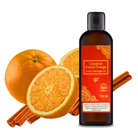 Olejek do masażu ciała. Zmysłowy i pobudzający. Cinnamon Kissed Orange 150 ml.