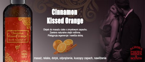 Olejek do masażu ciała. Zmysłowy i pobudzający. Cinnamon Kissed Orange 150 ml.